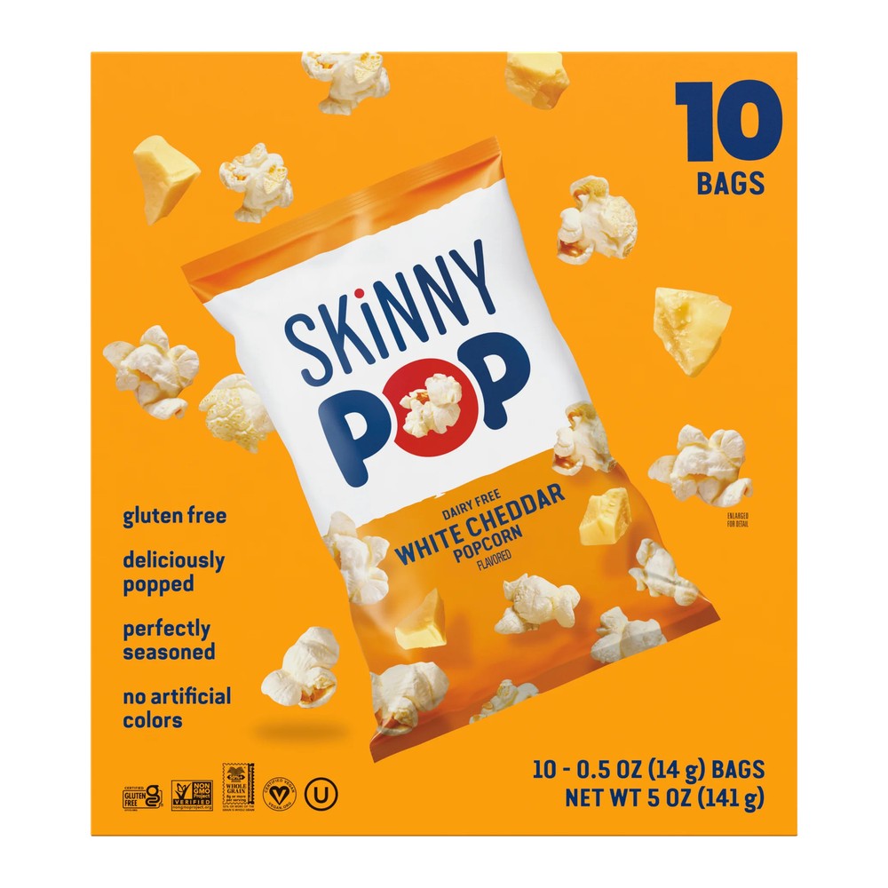 White Cheddar Popcorn Snack Bags