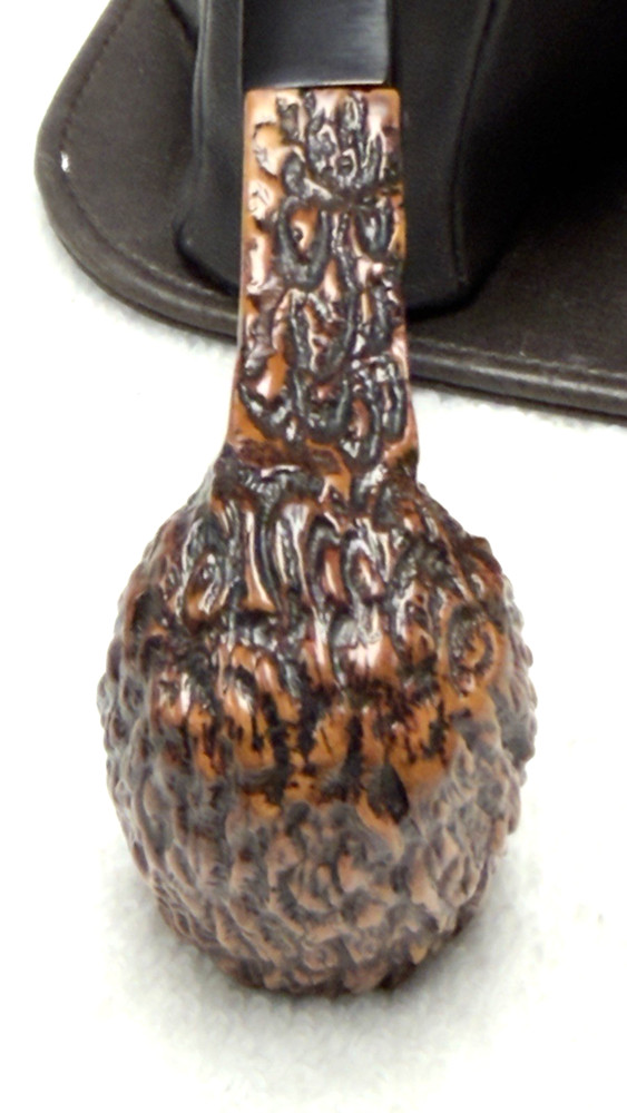 POTPOURRI Blast and Rusticate Unique Finished Straight Billiard Saddle Stem ***
