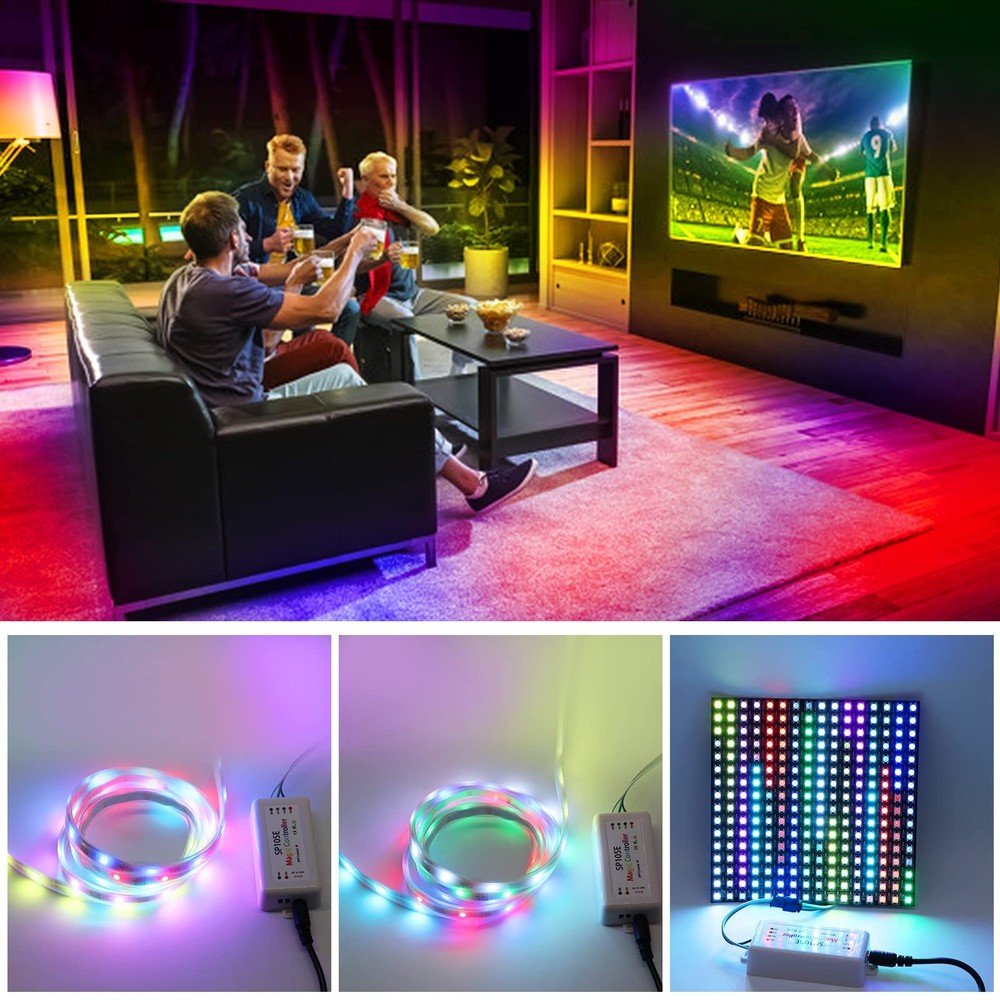 SP105E Led Controller, Wireless Bluetooth, 5V-24V DC Input - Control WS2812B