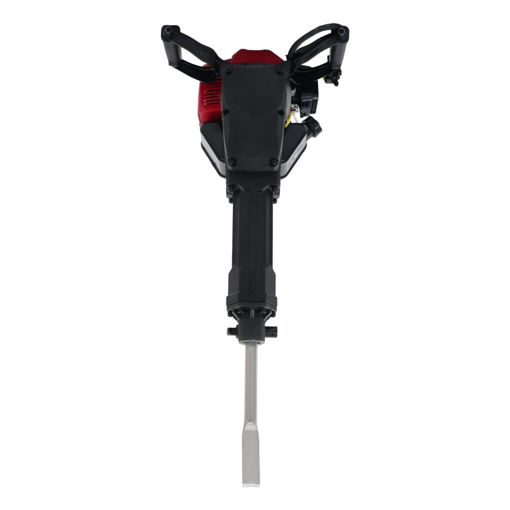 52cc Gas Powered Demolition Jack Hammer Concrete Breaker Tool with 2 Chisel Bits