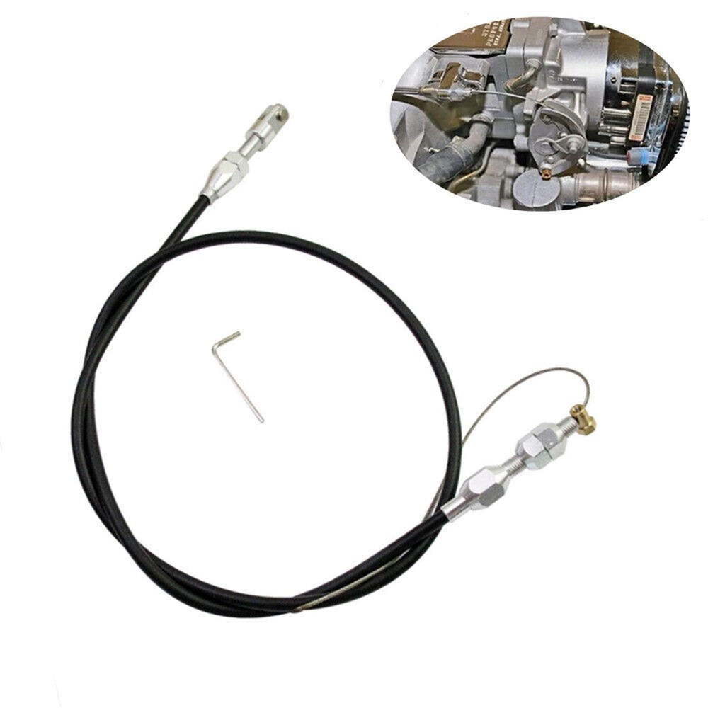 36inch Black Adjustable Car Modified Throttle Cable Accelerator Cable Universal
