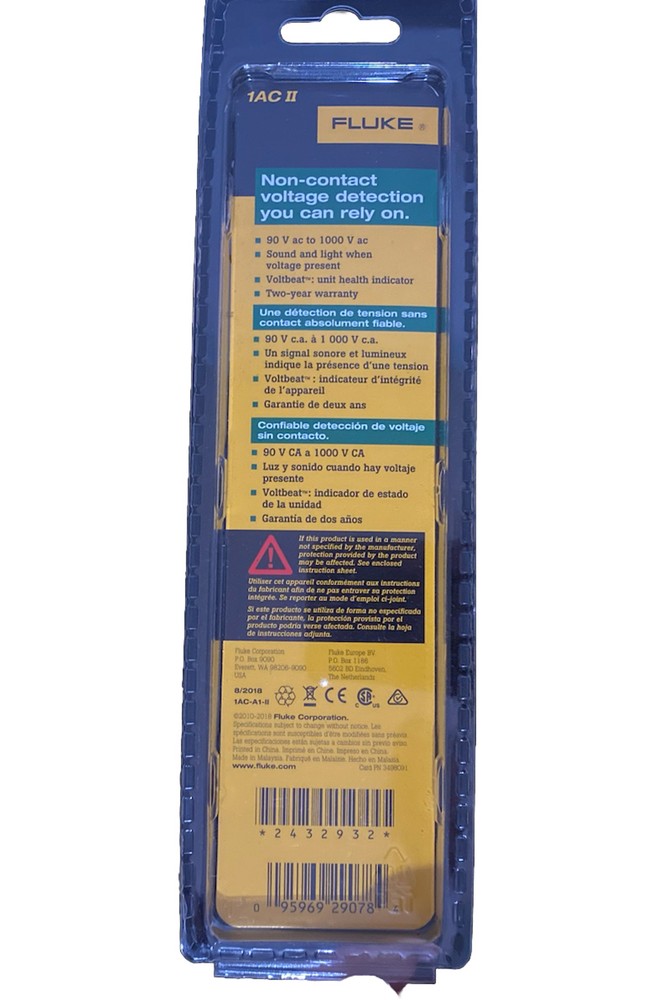 Fluke 1AC II Non- Voltage With Sound Dectection- T7