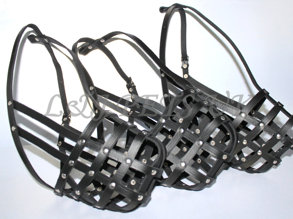 Light Real leather Dog Muzzle Czechoslovakian Wolfdog and Other