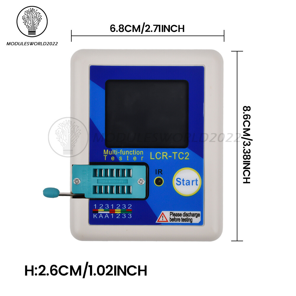 LCR-TC2 LCR-TC3 Upgraded High-precision Transistor Tester Diode Capacitance Test