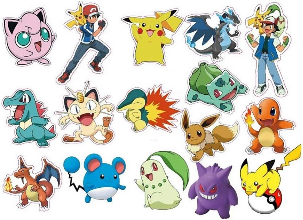 Laptop Stickers Decals Monster Assortment 64ct