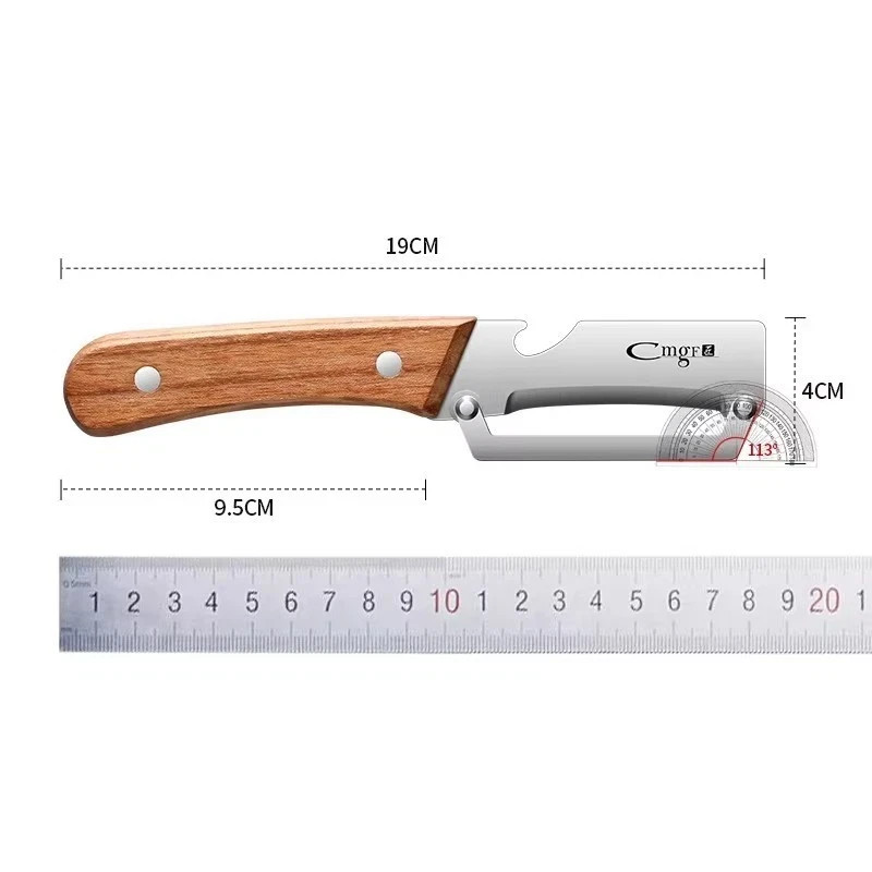 Wooden Vegetable Peeler Multi Function Kitchen Fruit Carrot Orange