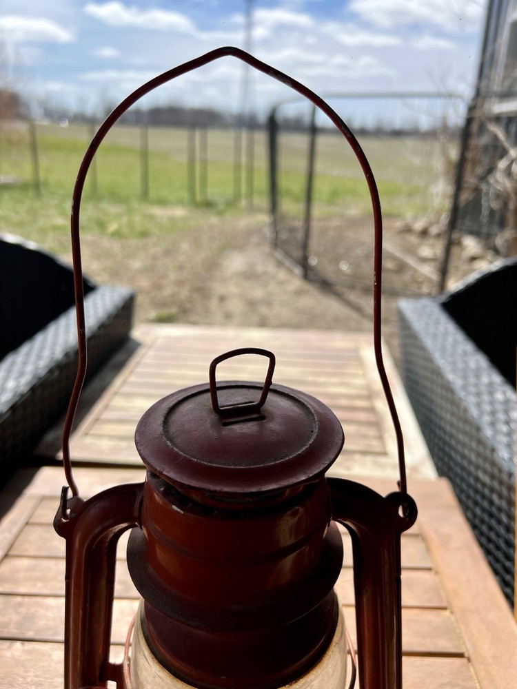 Cool, Old Antique Orange Lantern
