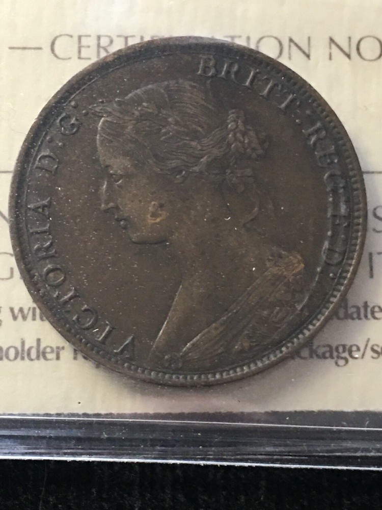 1861 Nova Scotia, ¢1 Cent Sm. Bud, ICCS Graded, **EF-40**