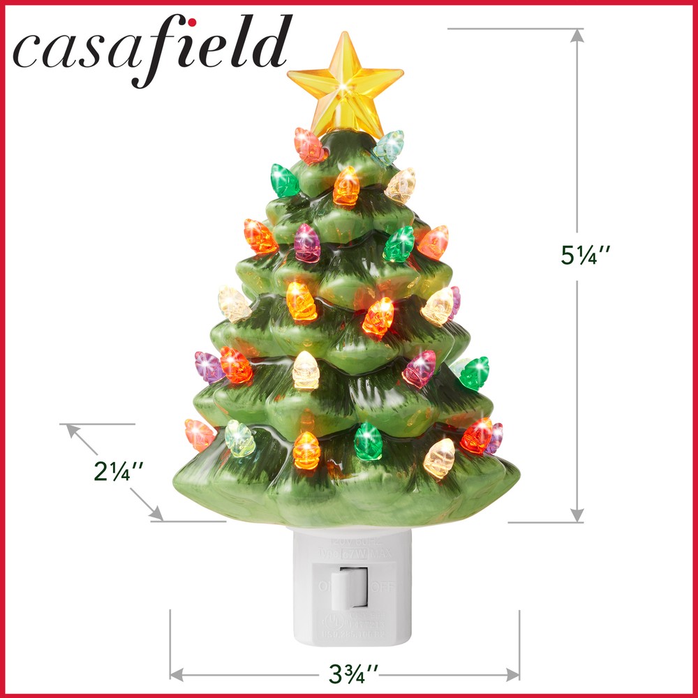Ceramic Holiday Plug-in Vintage Decorative Night Light