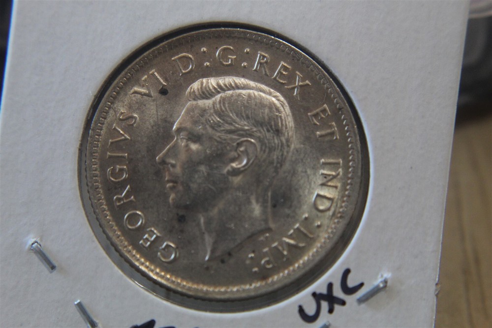 CANADA 25 CENTS 1937 SILVER KM35 #3