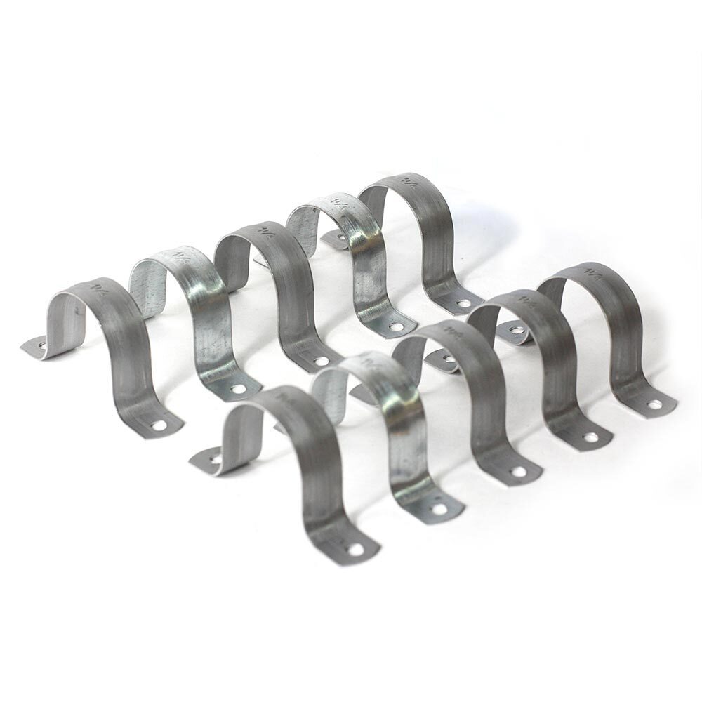 1-1/4 Inch Galvanized 2-Hole Pipe Hanger Strap - 9444256