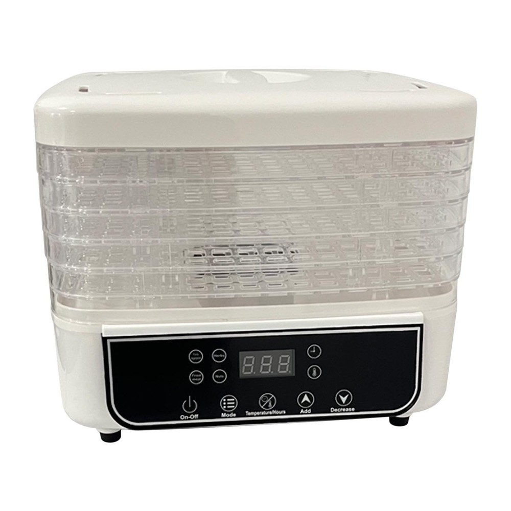 🏆Food Dehydrator Machine 5 Trays Stackable Fruit Dryer Adjustable Temperature