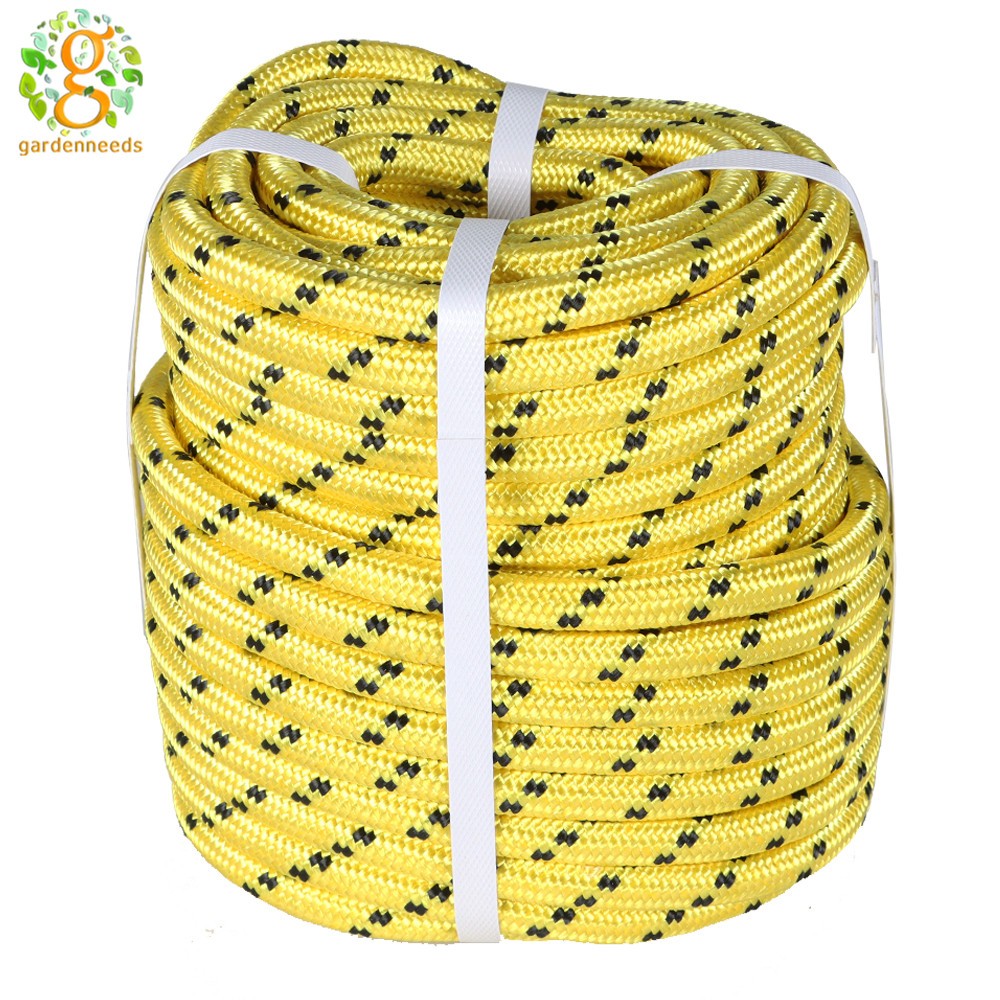 Heavy Duty Double Braid 1/2"x100’ Polyester Rope Sling 5500Lbs BREAKING STRENGTH