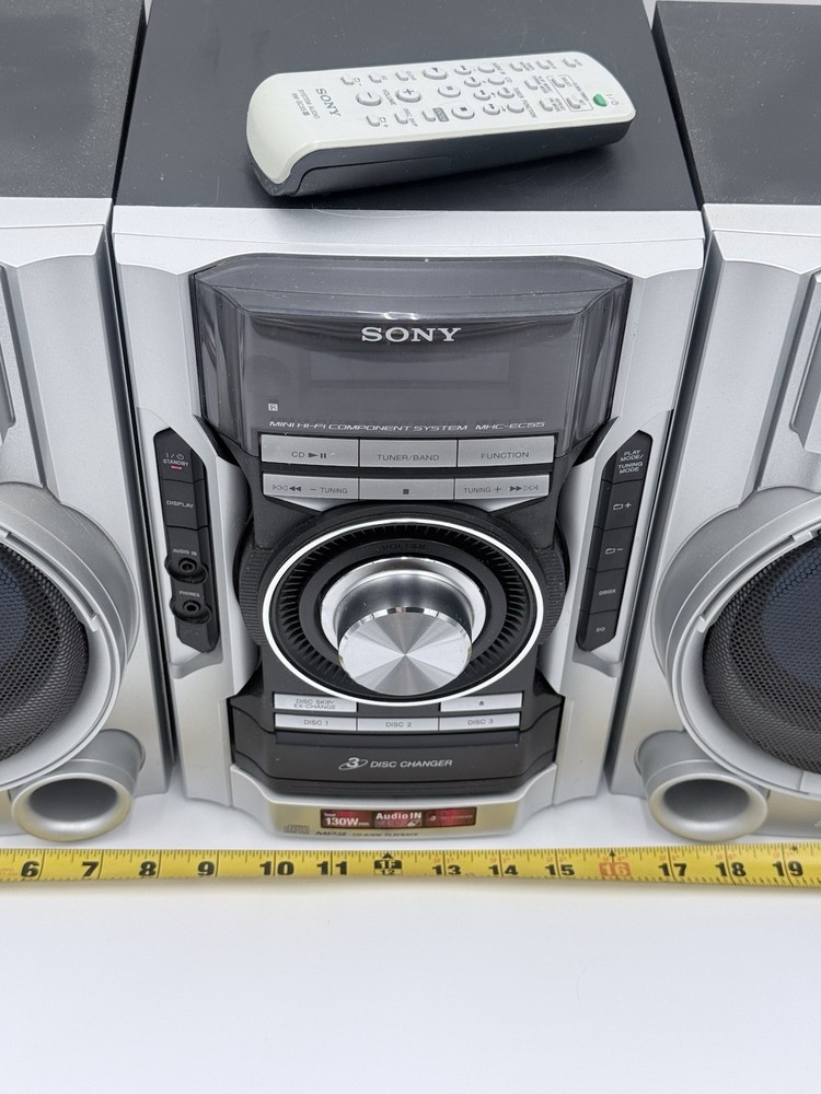 Sony MHC-EC55 | Mini HiFi Component System | 3-Disc CD Changer | AM/FM w Remote
