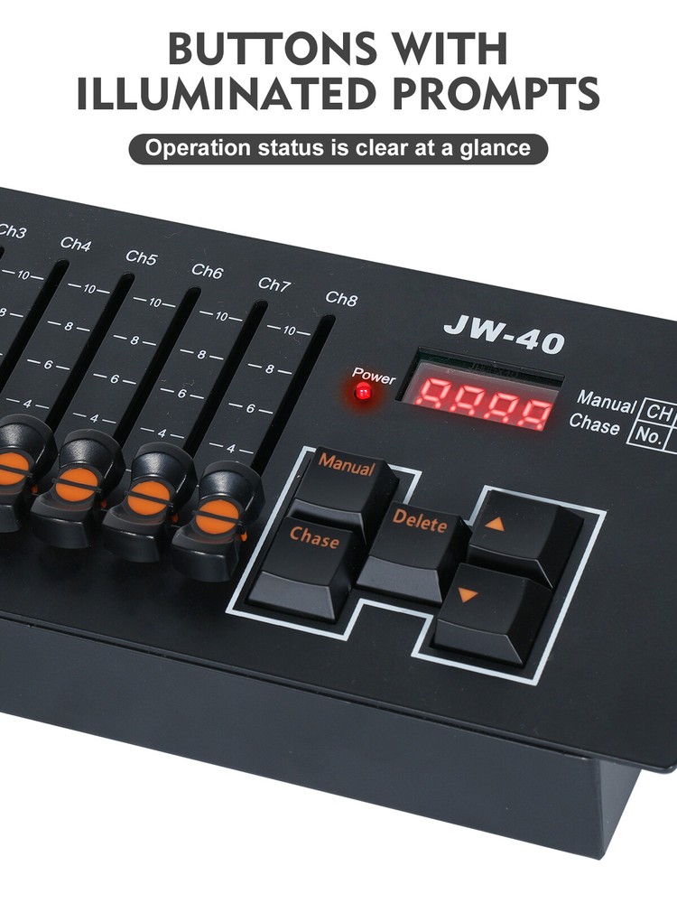 New 192CH & 40CH DMX512 Controller with Blackout Switch For Disco Stage Lighting