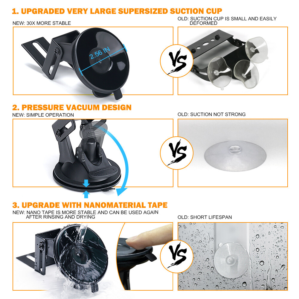 17" Dual Windshield Strobe Lightbars Emergency Warning Amber white Hazard light