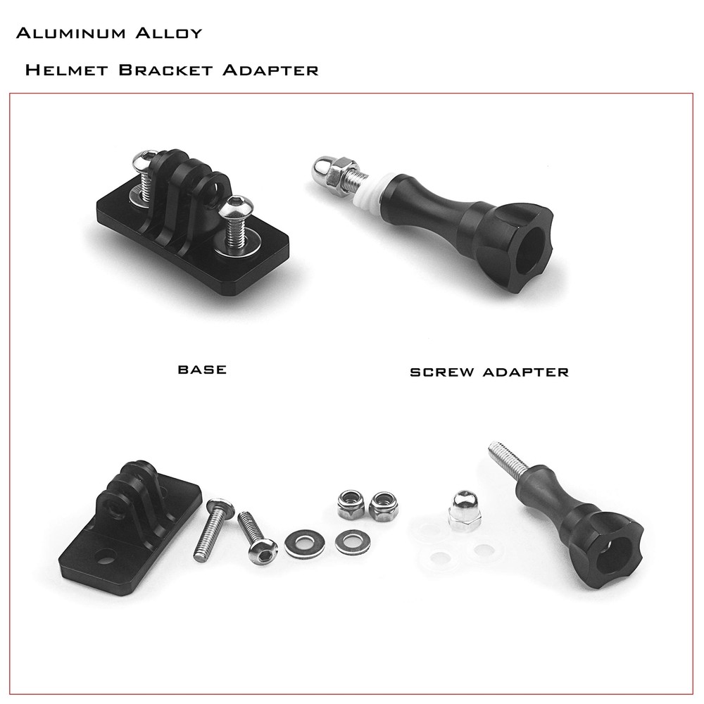 Universal Helmet Fixed Mounts, Camera Metal Bracket Adapter, Camera Accessori...