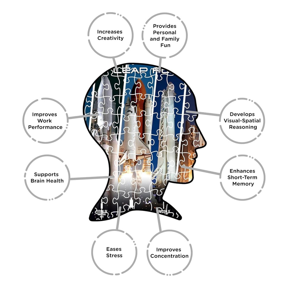 NASA Rocket Grid 1000 Piece Jigsaw Puzzle