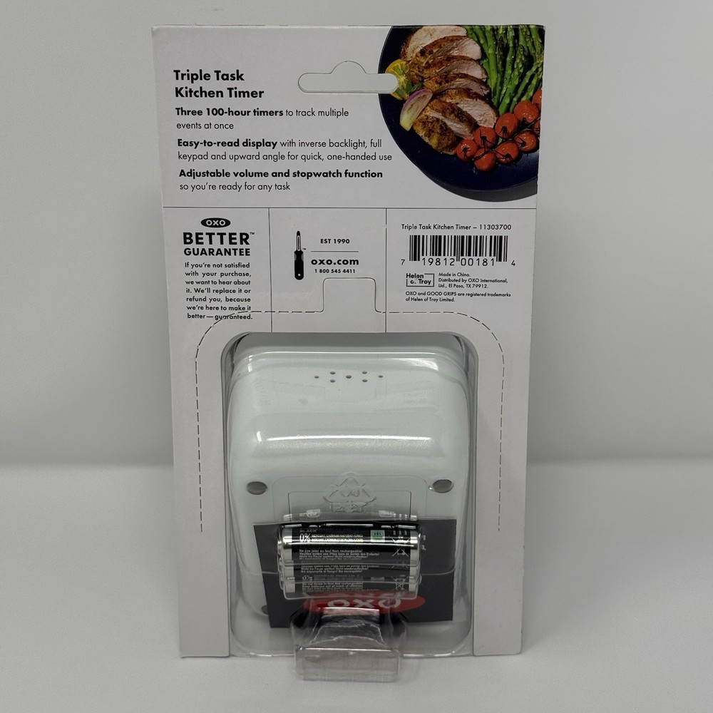 OXO Good Grips Digital Triple Kitchen Timer - Black BSCS