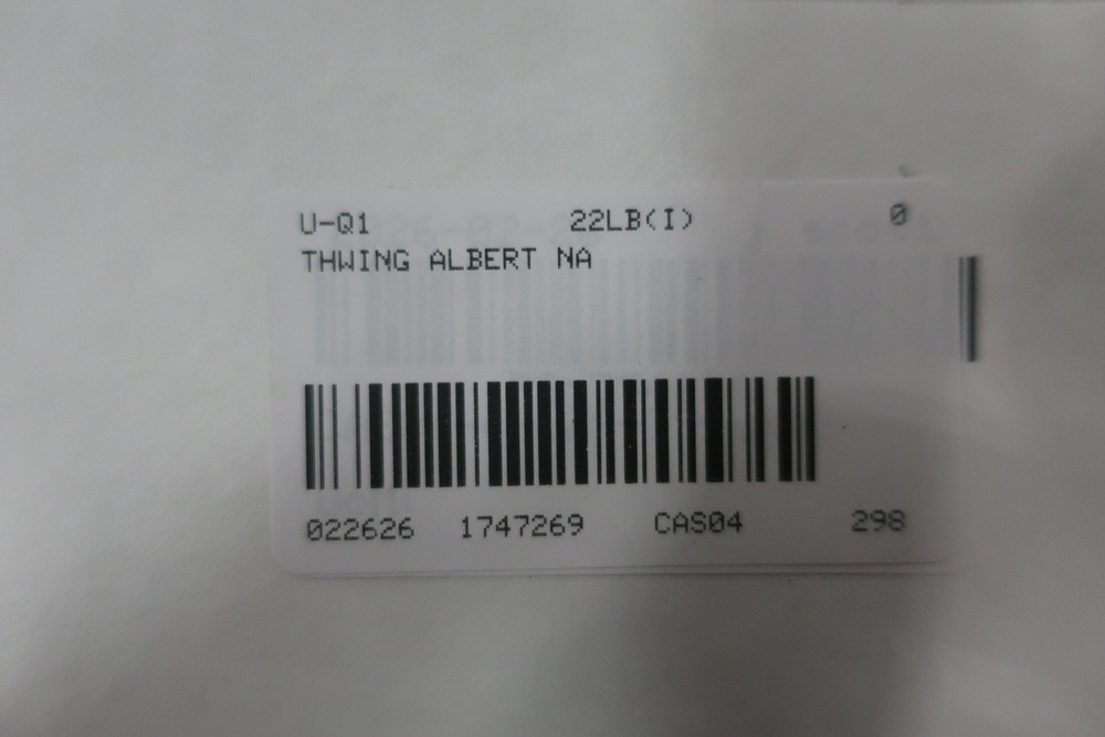 Thwing Albert Tearing Tester