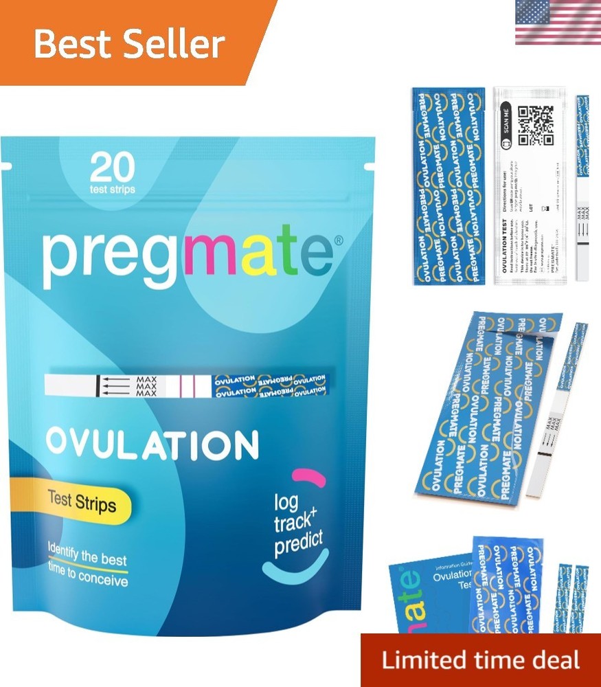 Accurate 20 Ovulation  Strips - Instant Results for Predicting Fertility