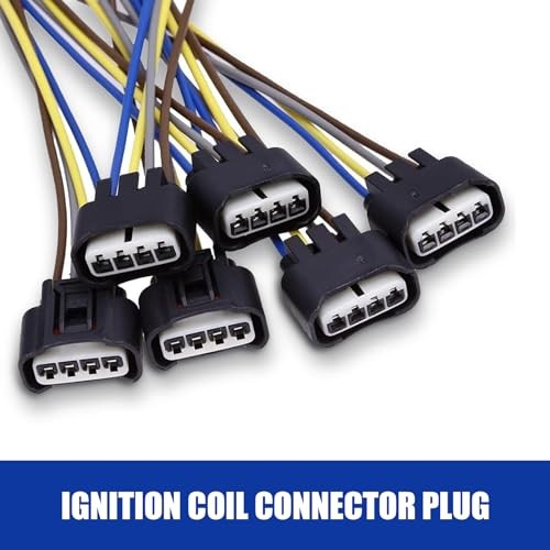 Pack-6 Ignition Coil Connector, 90980-11885 Plug Harness Replacement, High