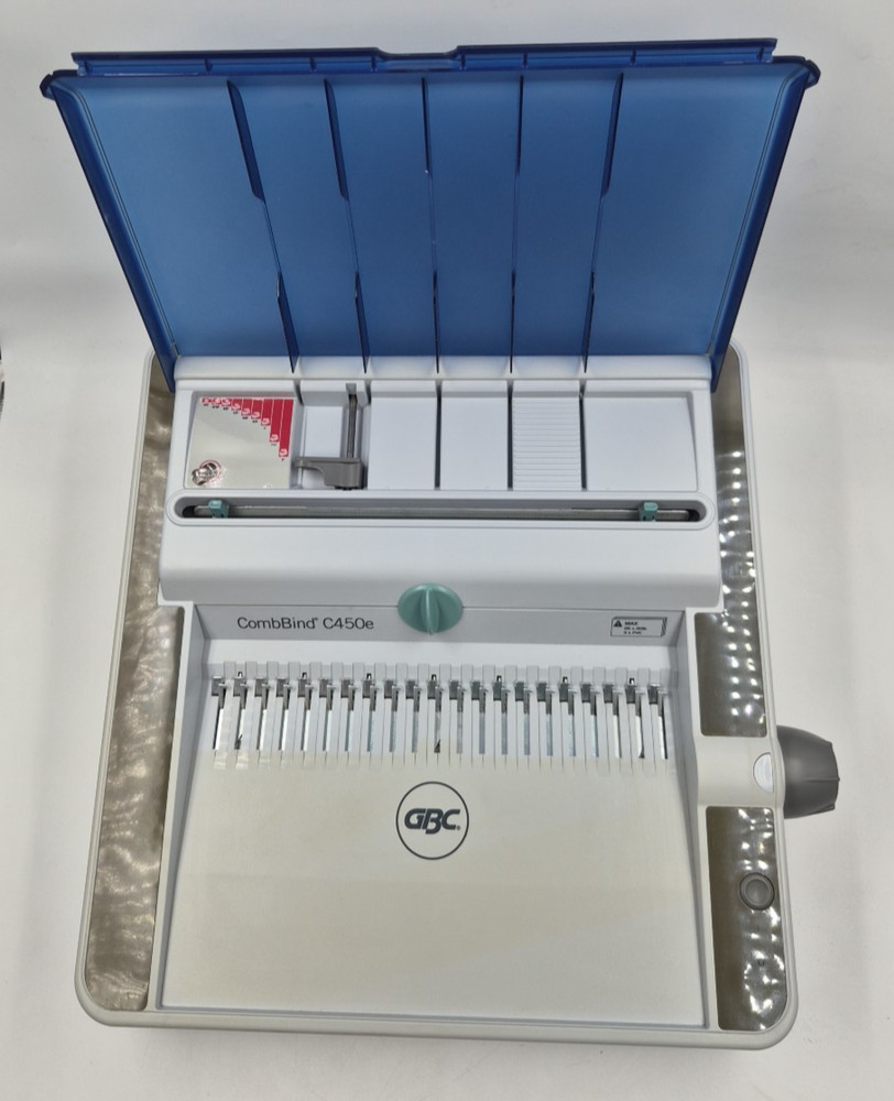 GBC CombBind C450e Electric Punch Binding System Max 25 Sheets X 20 lb 3X PVC