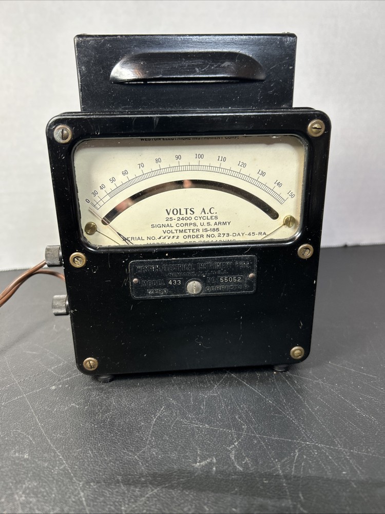 Weston Daystrom Model 433 AC Voltmeter 0-150