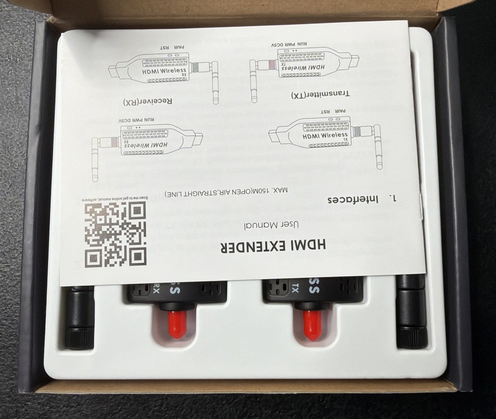 100M Wireless HDMI Video Transmitter & Receiver TV Stick Screen Share Extender++