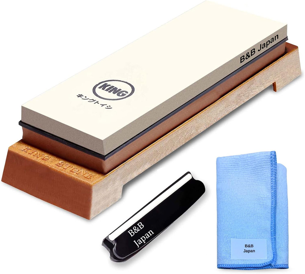 Whetstone Starter Set Include 1000/6000 Grit Combination Whetstone Made in Japan