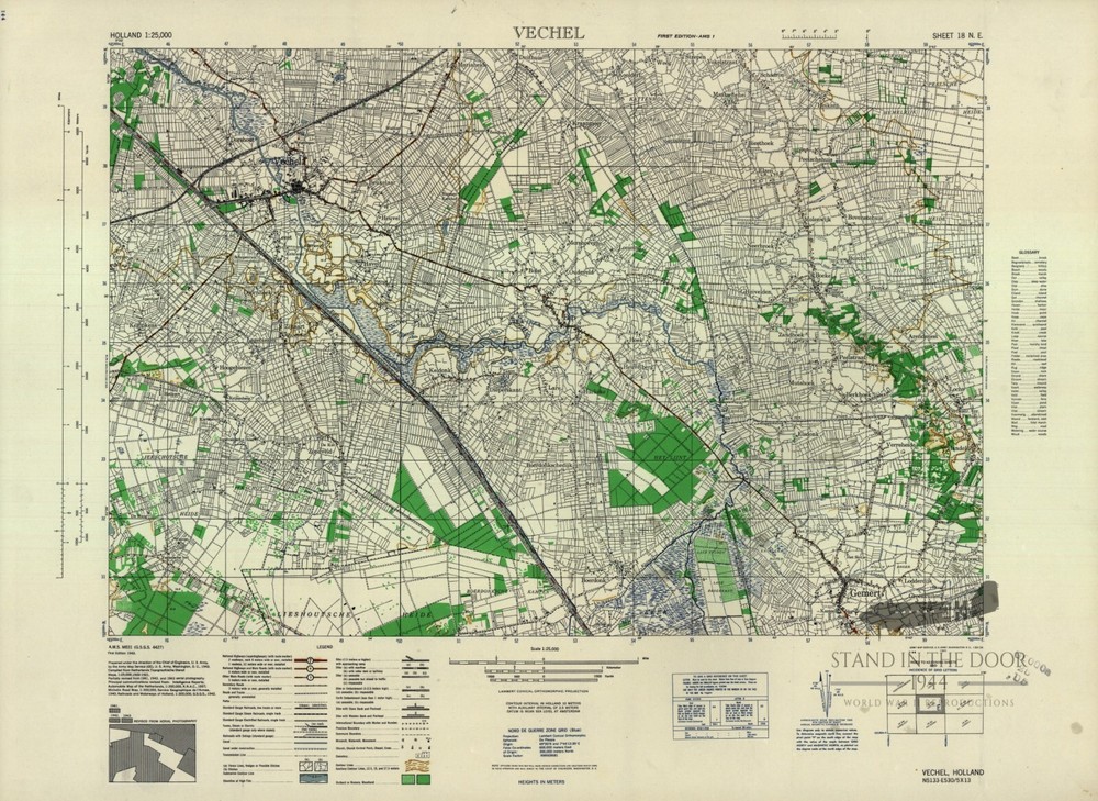 WW2 Vechel Map- Operation Market Garden