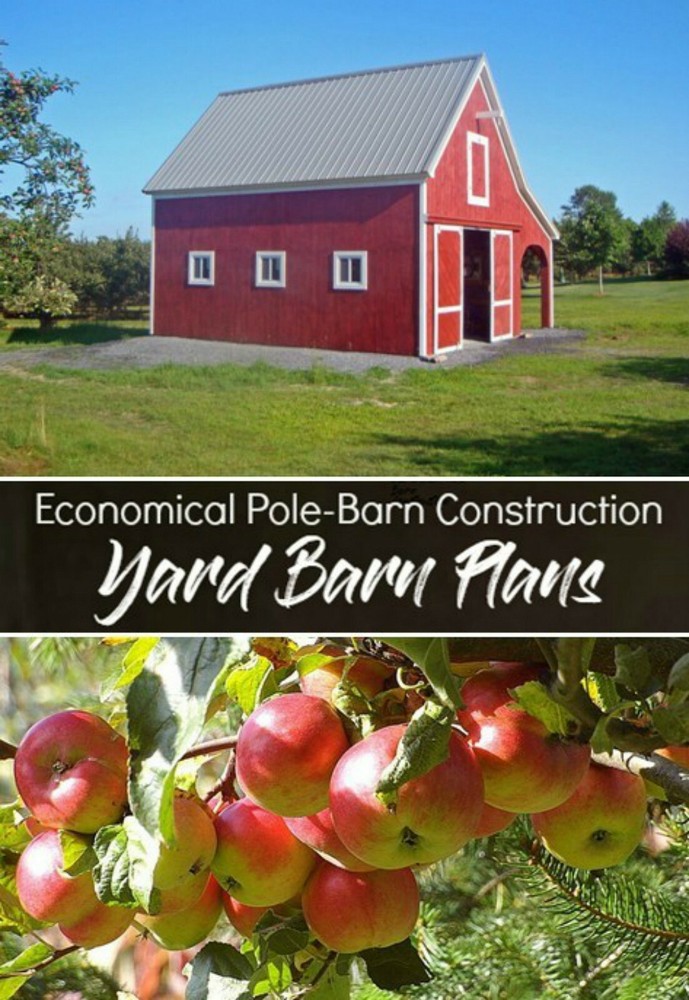 20 Yard Barn Designs - Complete Economical Pole-Barn Construction Plans (B9)