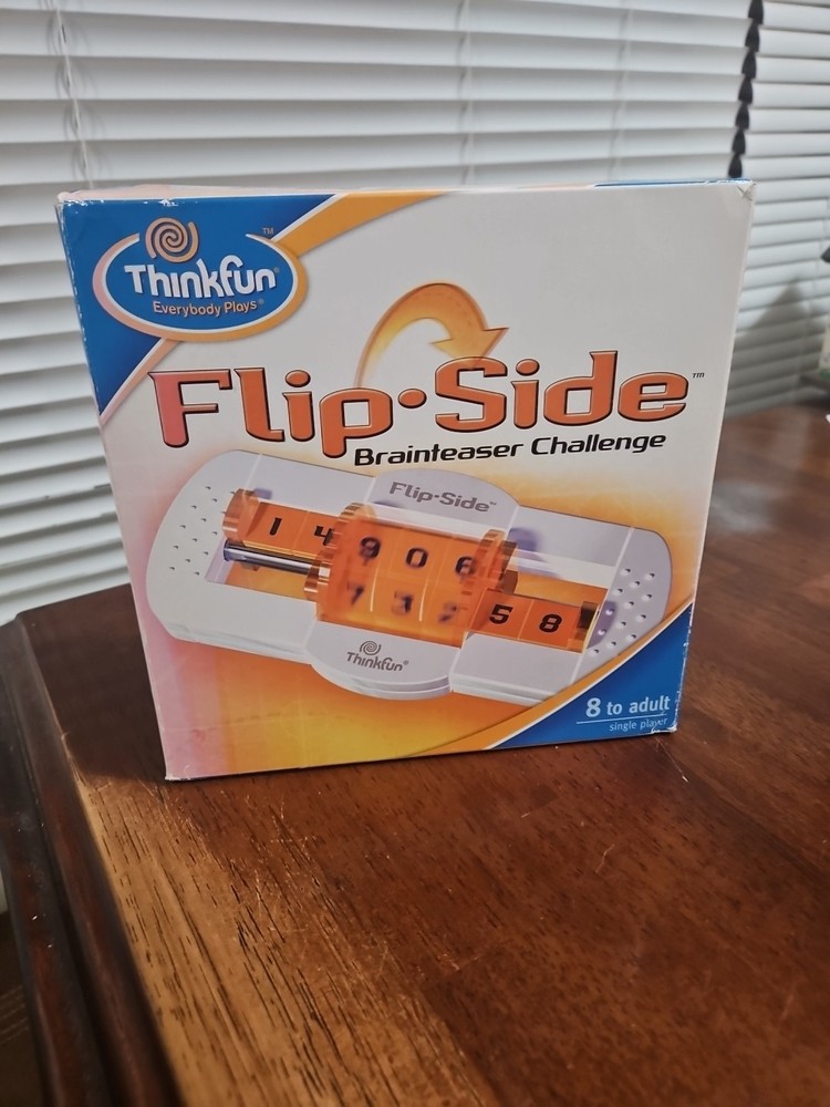 Flip Side Brain Teaser Challenge Game ThinkFun w/ Box Vintage Rare