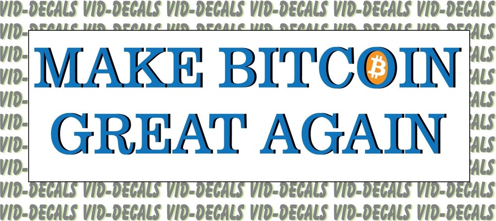 Make Bitcoin Great Again bumper sticker