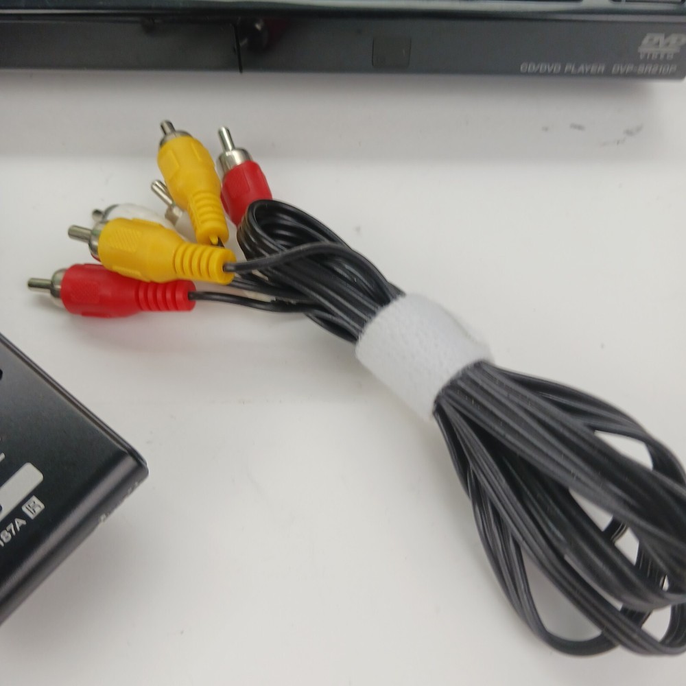 Sony DVD CD Player DVP-SR210P with Remote And RCA Cables.