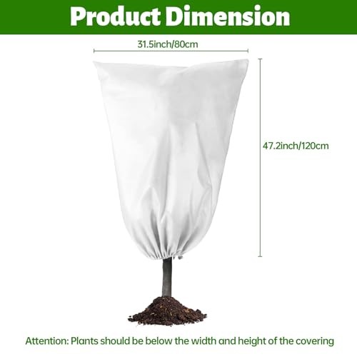 Plant Covers Freeze Protection White