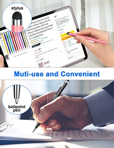 12x Universal Stylus Pens for Touch Screen Devices (iPad/iPhone/Tablets/Android)