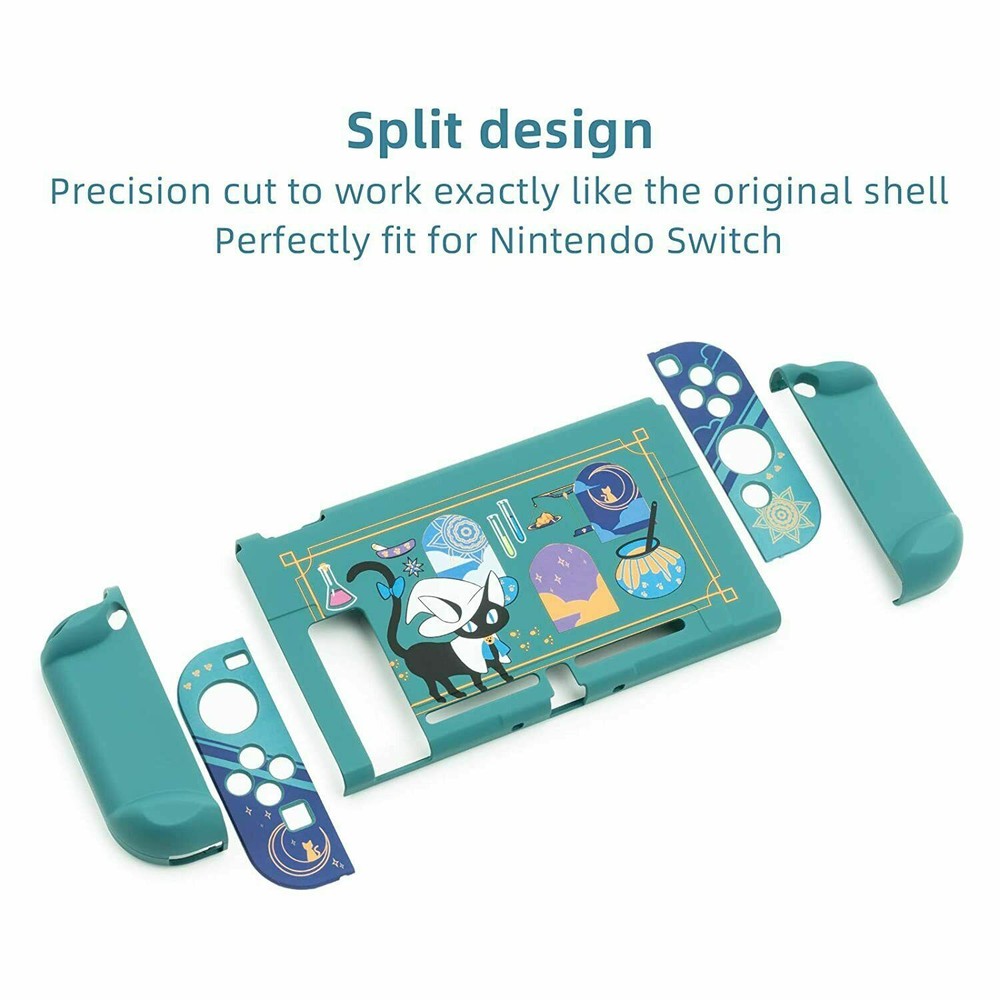 Geekshare Nintendo Switch Shell Alchemy Cat Cover Back Girp Protective Case