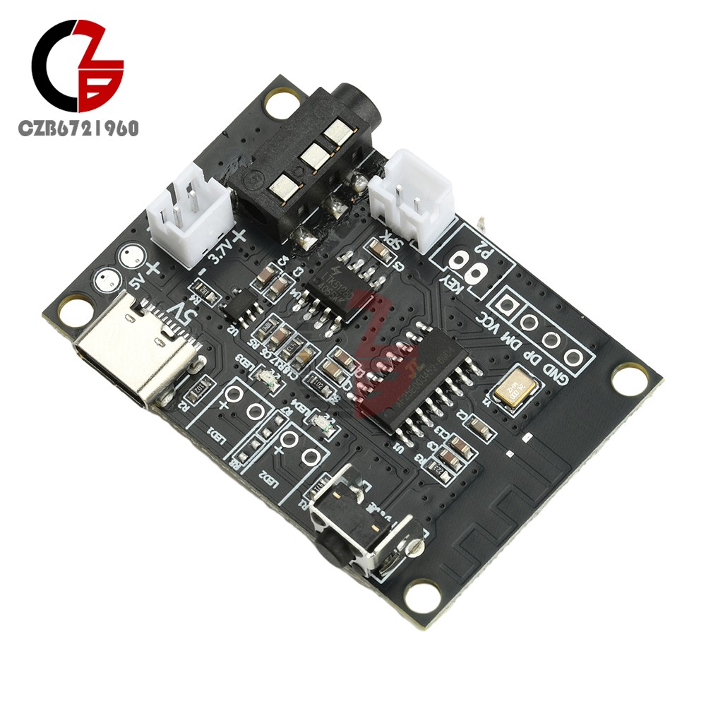 5PCS DC 5V 5W Bluetooth Amplifier Board Mono Mini Audio Module Type C Interface