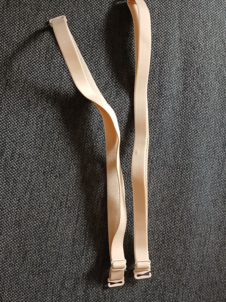 Natural coloured bra straps never worn