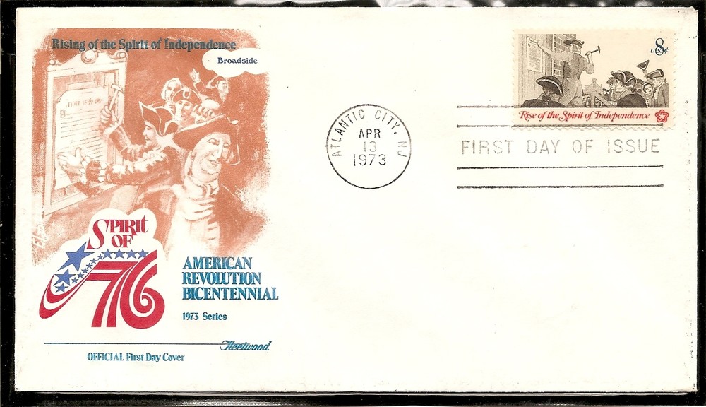 US Scott # 1477 Broadside FDC. Fleetwood Cachet