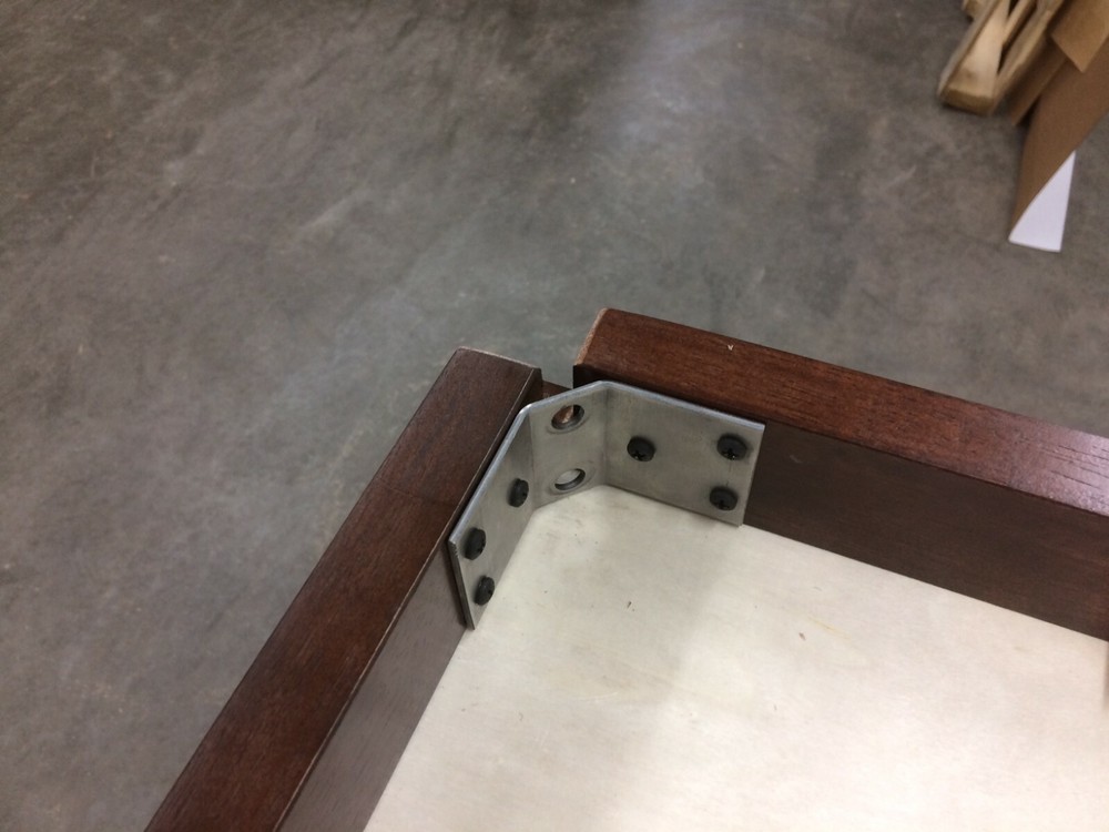 Table Leg Brackets Corner Angled Set of 4