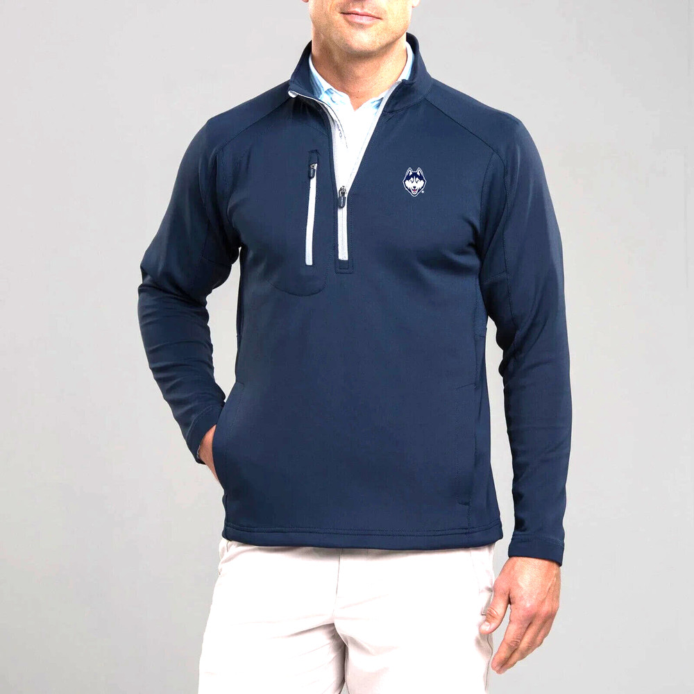 NWT Zero Restriction Z500 1/4 Zip Golf Pullover Navy Malamu Men's M