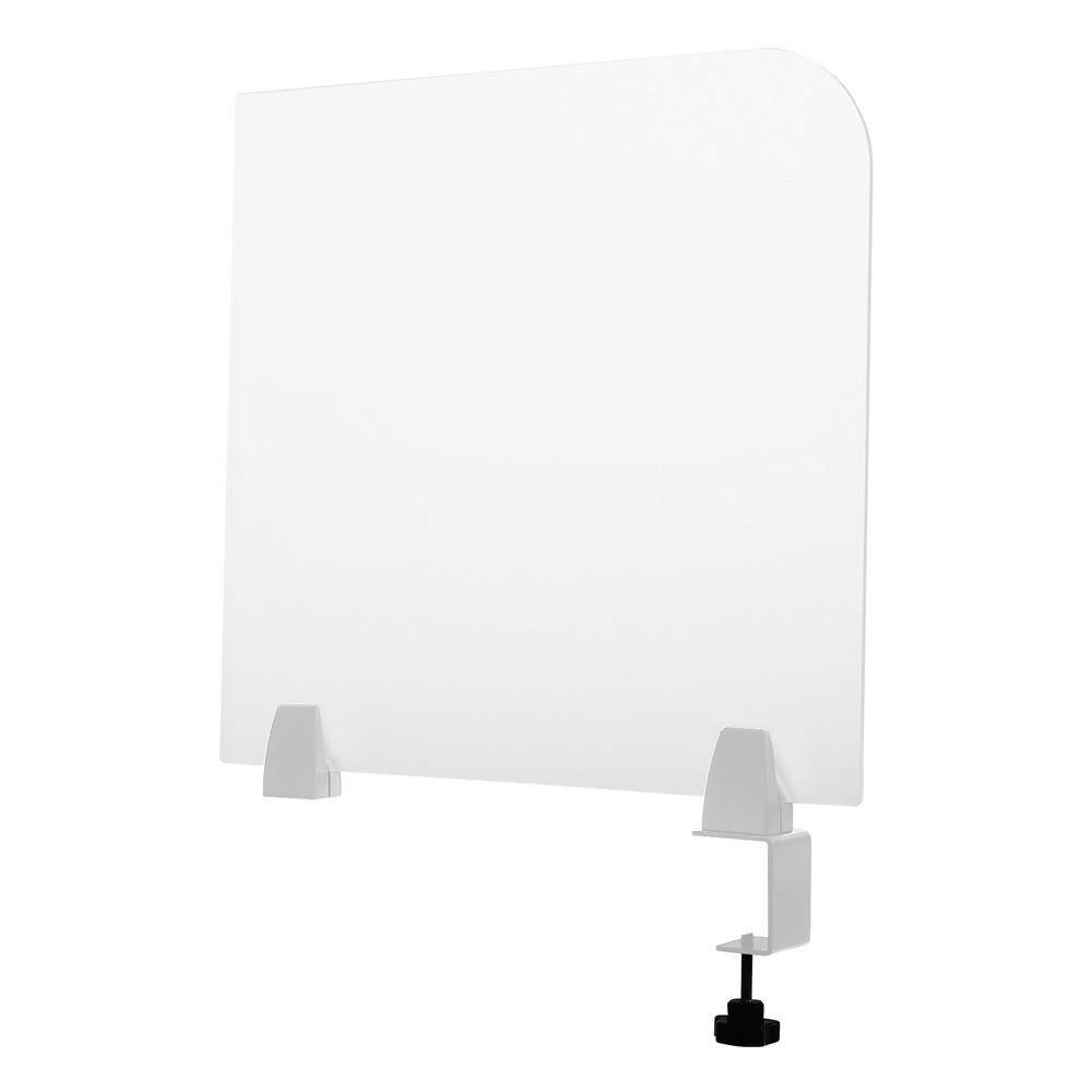 Rectangle Clamp-on Office Partition, Indoor Desk Divider, Desktop Privacy Panel