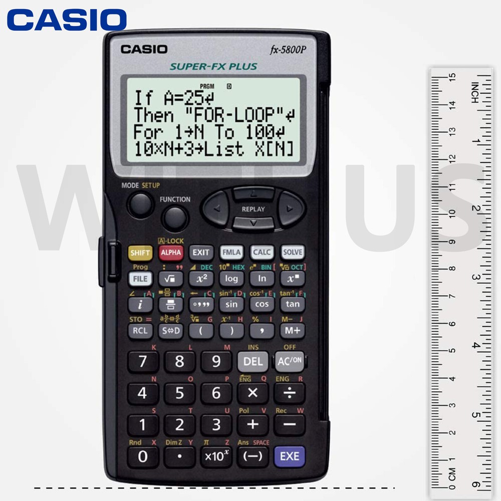 CASIO FX-5800P Programmable Graphic Calculator 10 Digits