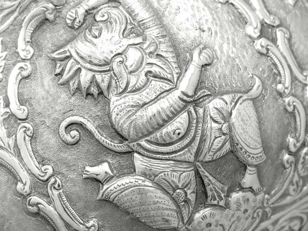 Antique Burmese Silver Bowl, Circa 1880