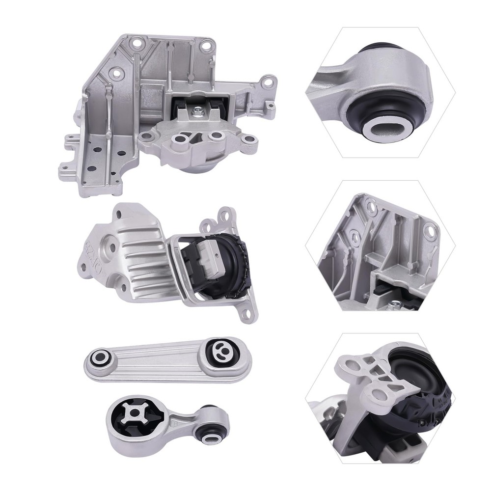 Motor Mount Kit 4PCs for Rogue 2014-2017 2.5L Engine Auto Transmission