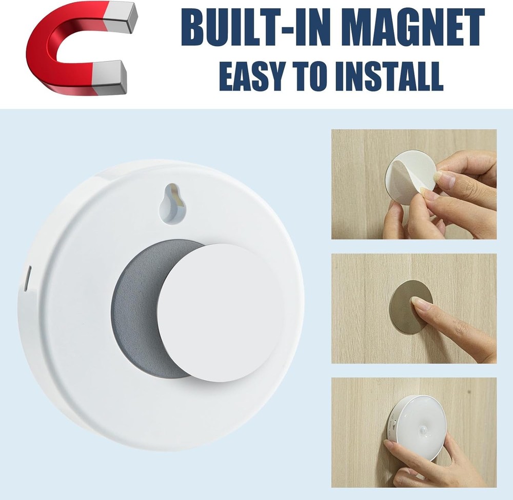 Motion Sensor Night Light 2 Pack LED Light, White