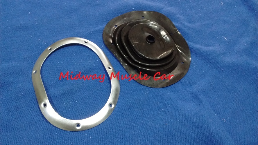 correct manual trans shifter console boot & retainer ring 64-67 Chevy Chevelle