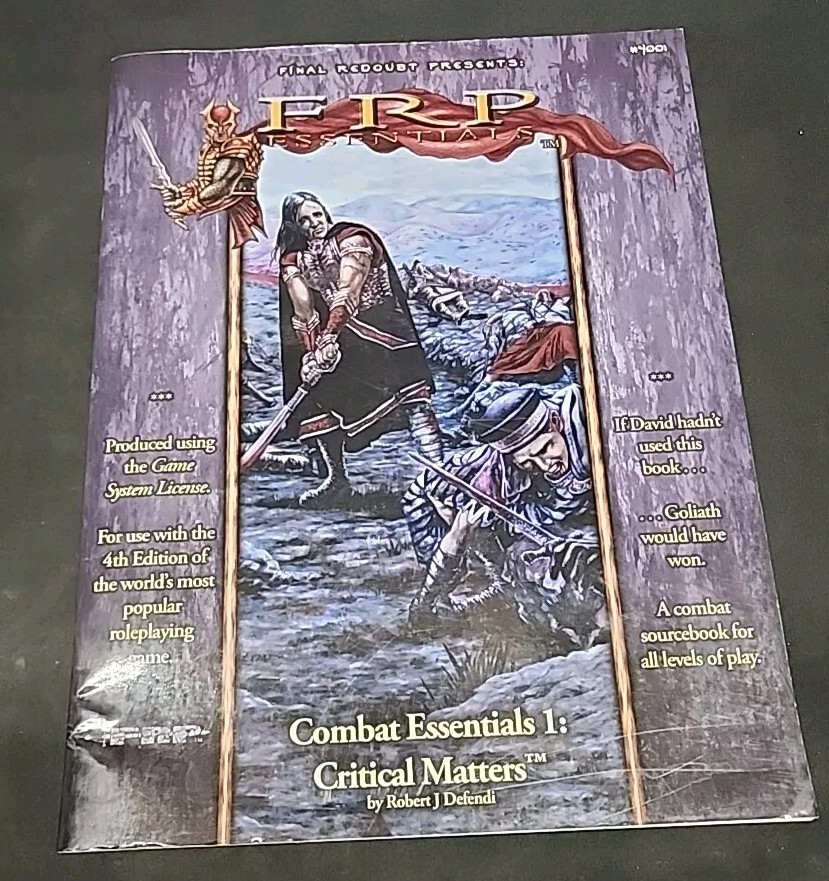 Final Redoubt Fantasy RPG Combat Essentials #1 - Critical Matters